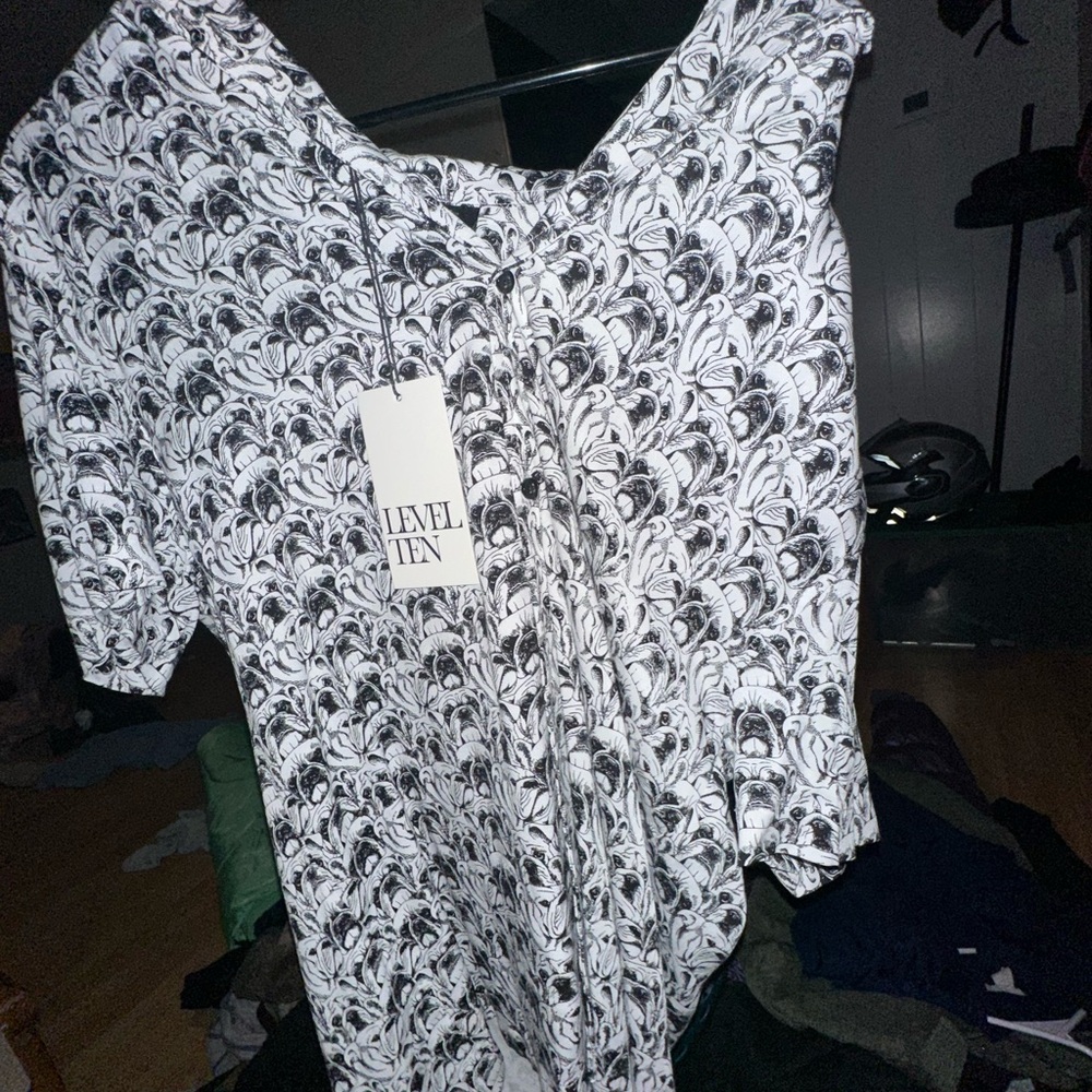 Black and White Dress Shirt